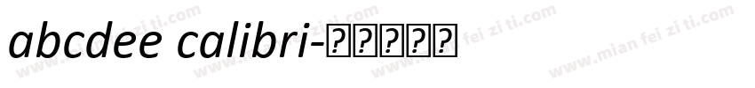 abcdee calibri字体转换